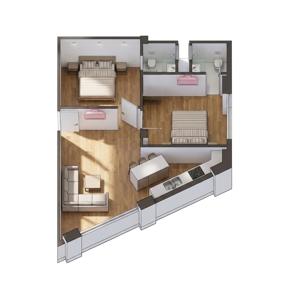 2-Bed View